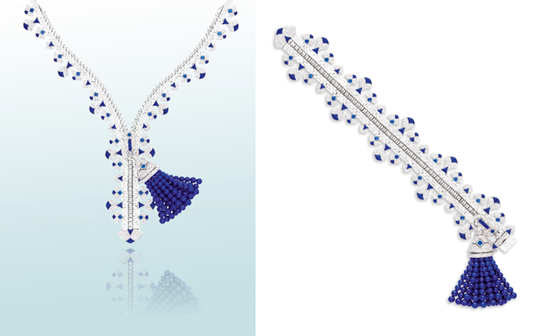 VAN CLEEF & ARPELS Diamond Zip Necklace & Earrings