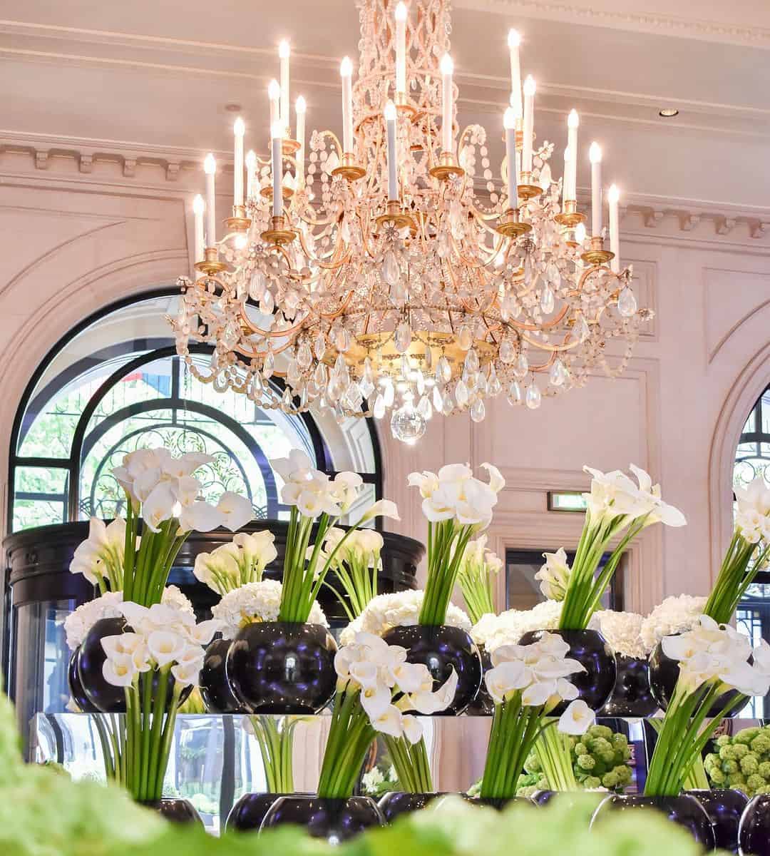 An essential part of the George V's grandeur is its phenomenal floral display. Orchestrated by the hotel's artistic director, Jeff Leatham