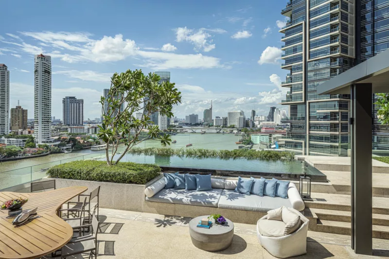 Four Seasons Bangkok on the Chao Phraya River is an opulent urban resort nestled in the vibrant heart of Bangkok